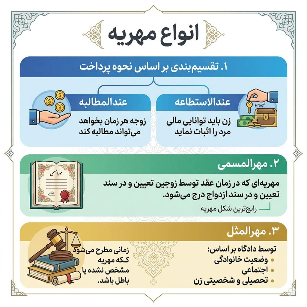 انواع مهریه