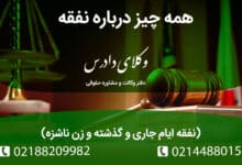 همه چیز درباره نفقه نفقه ایام جاری و گذشته و زن ناشزه