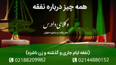 همه چیز درباره نفقه نفقه ایام جاری و گذشته و زن ناشزه