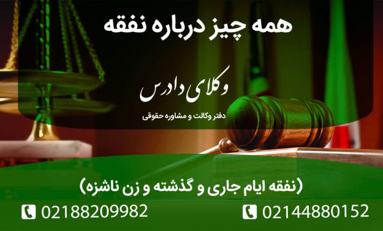همه چیز درباره نفقه نفقه ایام جاری و گذشته و زن ناشزه